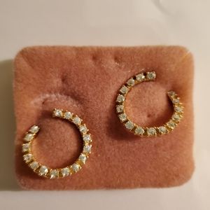 Gold hoop earrings